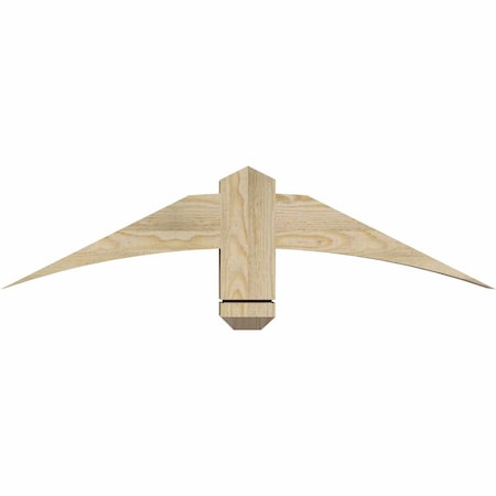 Ekena Millwork Bellingham Rough Sawn Timber Gable Bracket, Douglas Fir, 36"W x 9"H x 4"D x 4"F, 6/12 Pitch GBW036X09X0404BEL00RDF